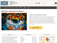 Tablet Screenshot of meridianundergroundmusic.com